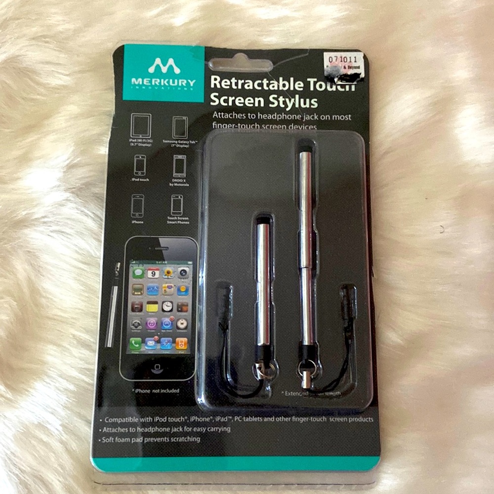 Retractable touch screen stylus